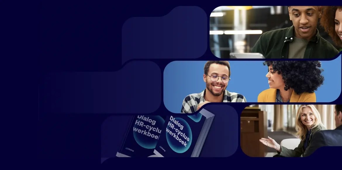 Collega’s in gesprek en het Dialog HR-cyclus werkboek
