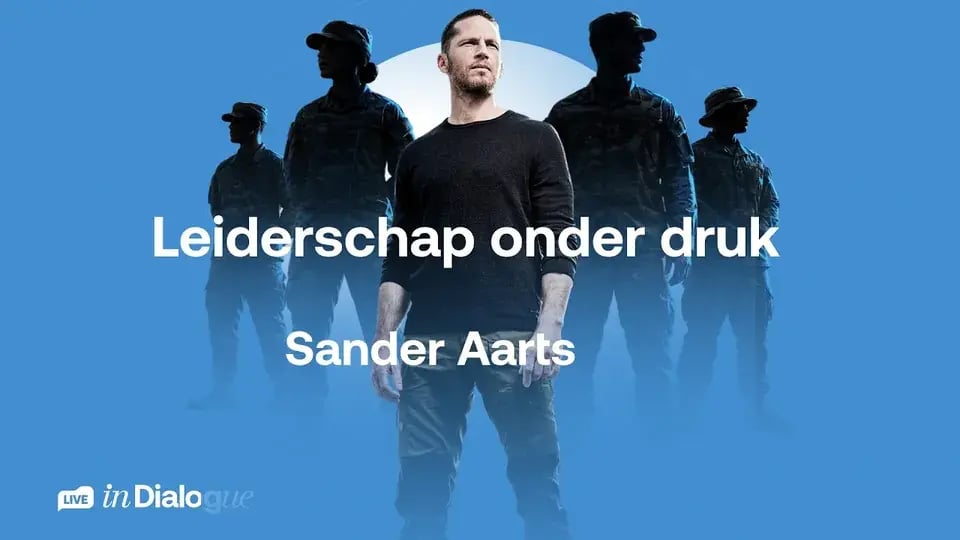 Omslag van aflevering 5: Sander Aarts en de titel ‘Leiderschap onder druk’