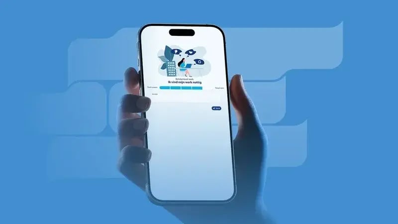 Een betrokkenheidspeiling van Dialog op een telefoon